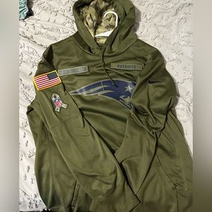 Nike Patriots Army Green Sweatshirt